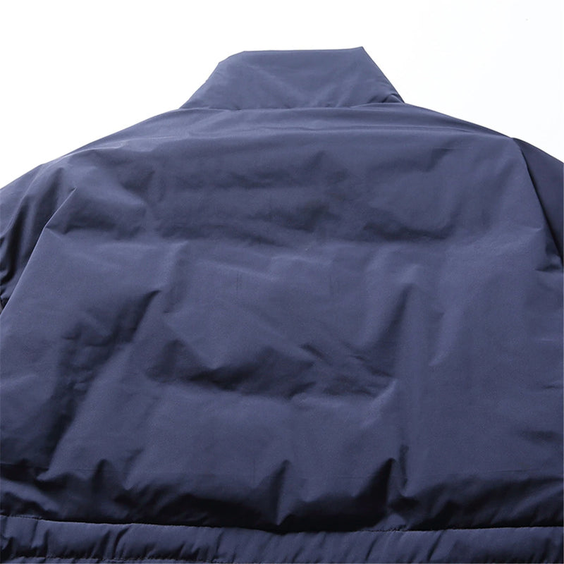 2023 Winter Hip Hop Thick Jacket Parka Men Color Patchwork Padded Jacket Coat Warm Streetwear Harajuku Jackets Men Clothing