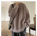 layered flame street knit, photo-ready knit, trendy urban fashion top for men, layered streetwear look
