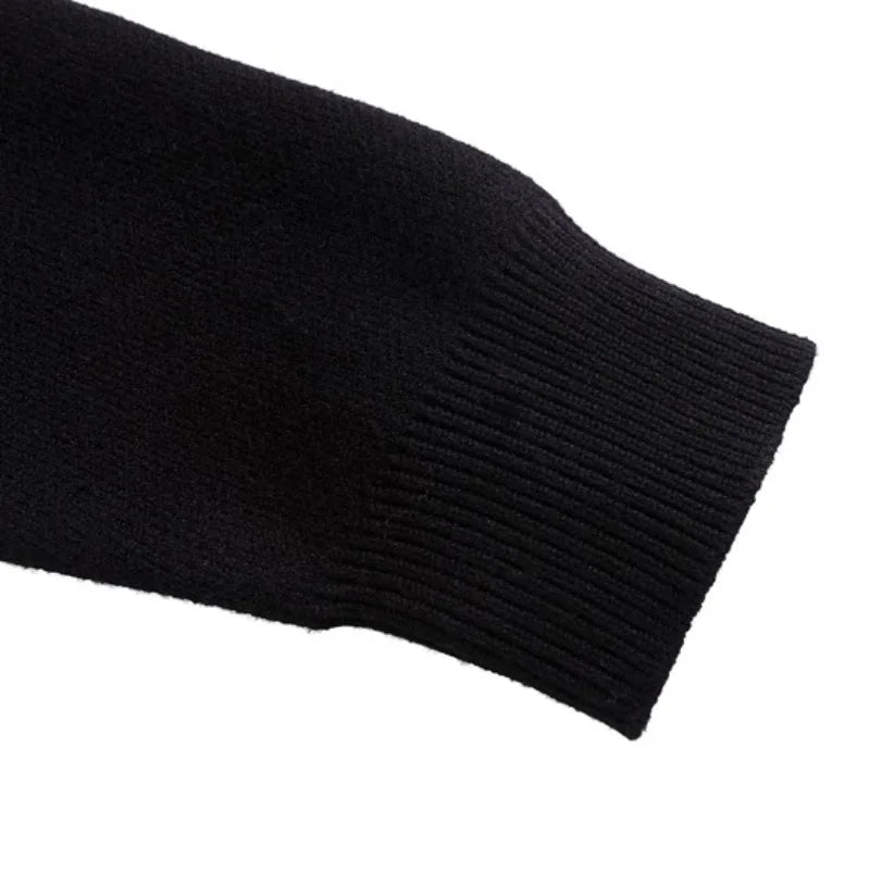 hip hop knitted sweater men winter o neck anime spider web pattern pullover streetwear casual loose sweater warm jumper knitwear - 2025 streetwear drop, gothic aesthetic hoodie for winter, urban fashion pullover