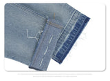 Destroy straight-leg wide jeans