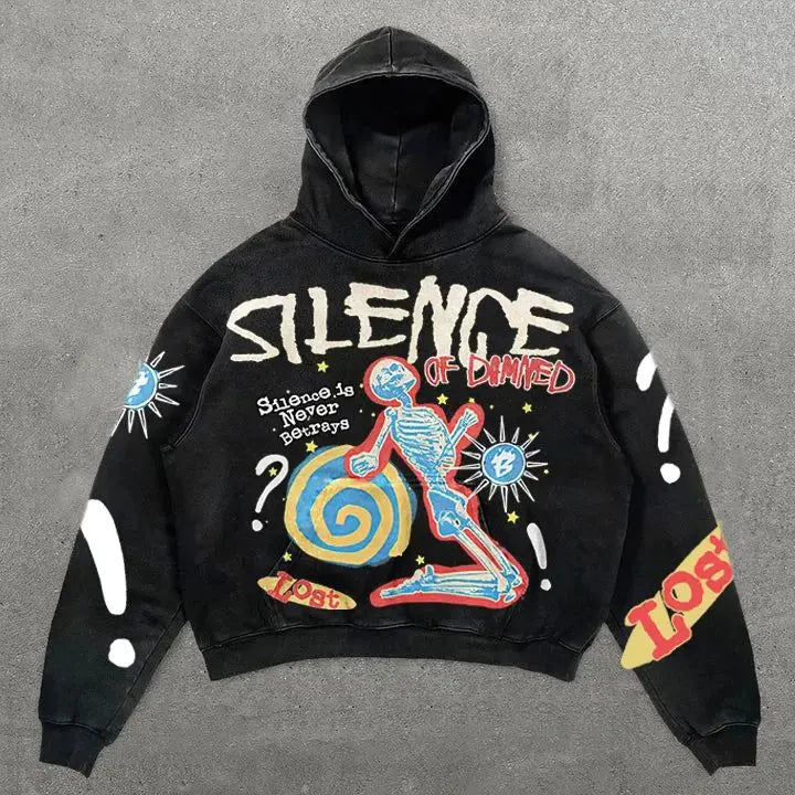 Trapwear Streetwear – Harajuku Oversized Vintage God Letter Print Hoodies Women – Streetwear Fashion for Men & Women
