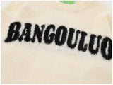 bold graphic pullover, layered streetwear look, soft knit pullover with flame design, y2k fashion statement