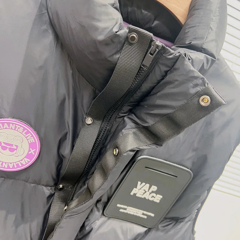 2023 Winter Men's Thickened Down Vest With Vertical Collar Down Jacket Vest