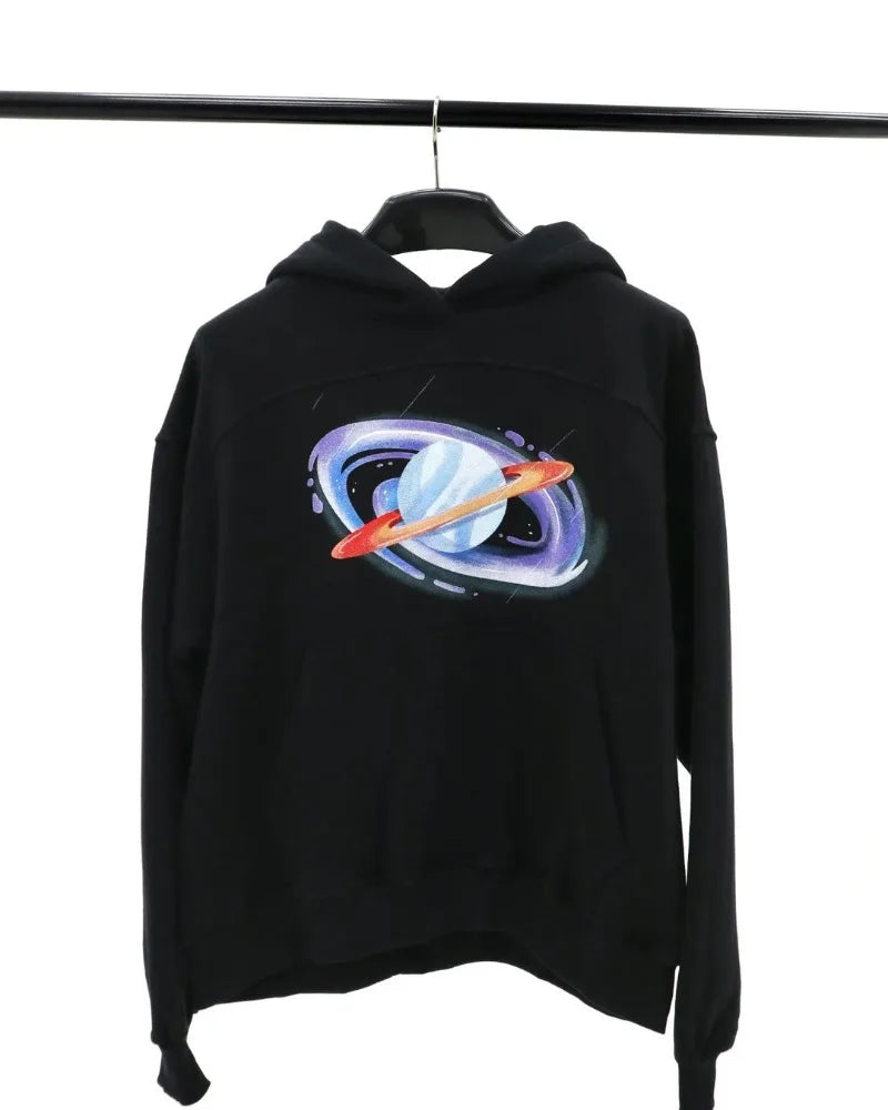 Street Cartoon Animation Printed Pullover Hoodie Men Y2K Harajuku Retr