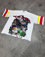 Skatercore Graphic tee – High Street Trendy Brand Pure Cotton Anime Print Oversized S