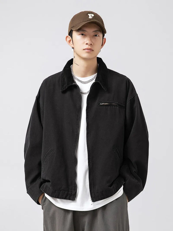 leather varsity coat, fall winter style, men's streetwear fashion, oversized urban jacket, high quality cold-weather coat