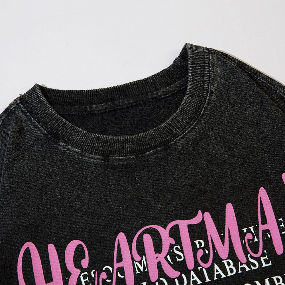 "Letter Print" Unisex Men Women Streetwear Graphic Sweatshirt Daulet Apparel