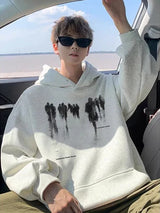New Hip Hop Graphic Pullover Hoodies For Men High Street Design Oversi