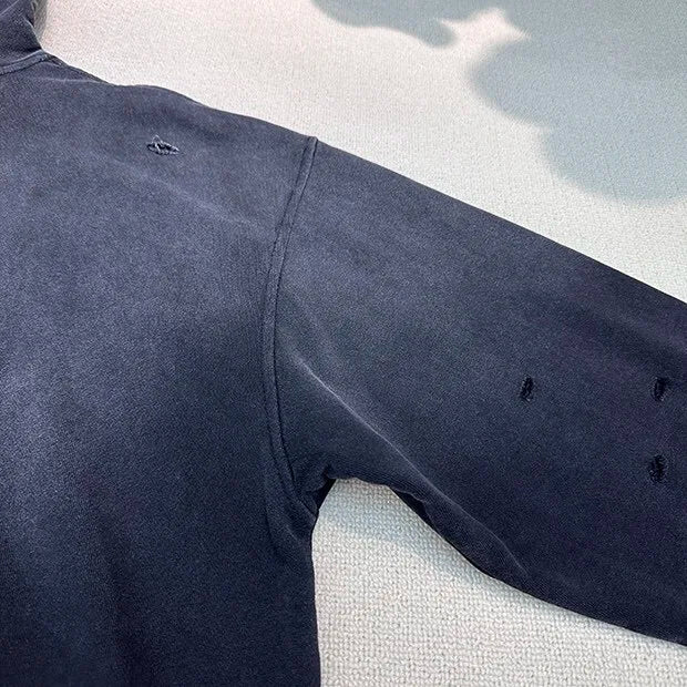 Y2K oversized hoodie with retro glitch design