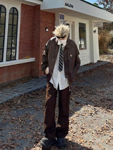 oversized grunge coat, photo-ready drip, for men, fall streetwear outfit, oversized style, layered fashion, modern aesthetic, graphic detail