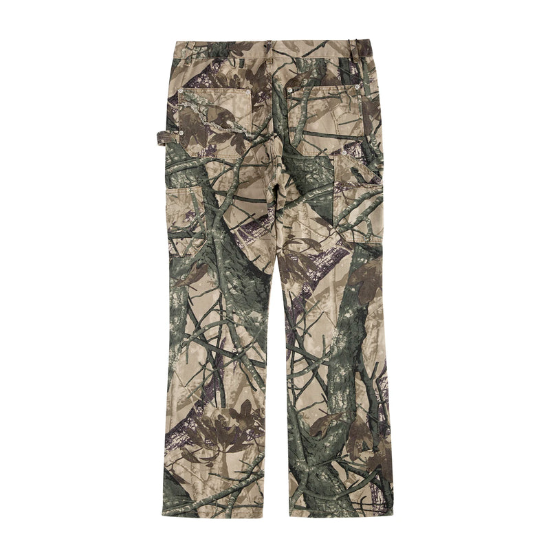 high street leaf camouflage logging pants for men straight patchwork baggy jeans cargos y2k pantalones hombre oversized trousers utility cargo pants
