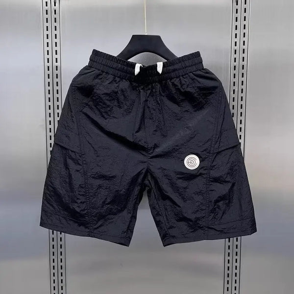 Retro Cargo Shorts Men's Japan fashion Fashion Brand Loose Straight INS casual Short quick-dry  2024 Men's Summer Sports Shorts