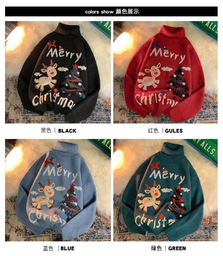 varsity flame pullover for men with bold graphic knit design, perfect for 2025 fashion, street fashion menswear trend for sea