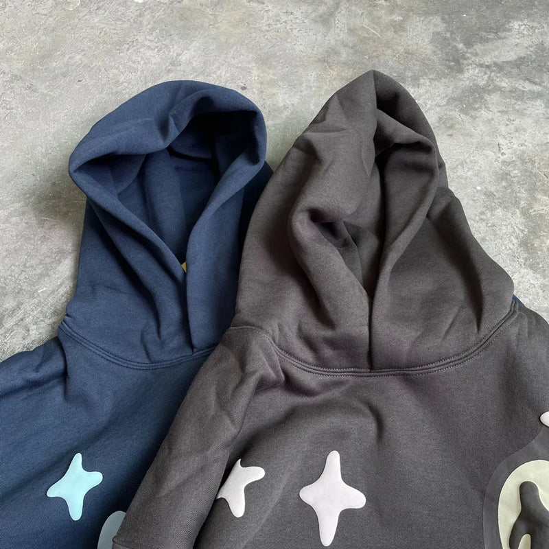 Retro Oversized Sportswear Fashionable Luxury Brand Revived King Print