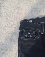 harajuku retro gothic y2k style straight leg jeans men embroidered casual street denim pants true religion high waist trouser stacked flare jeans