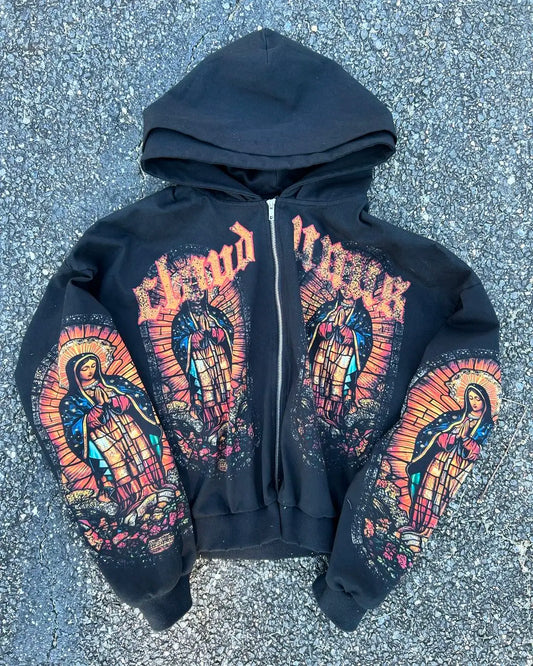Harajuku Autumn Winter Fashion Sportswear Blessings Soldiers Sports