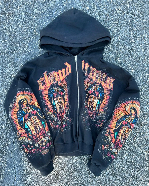 Harajuku Autumn Winter Fashion Sportswear Blessings Soldiers Sports Ho