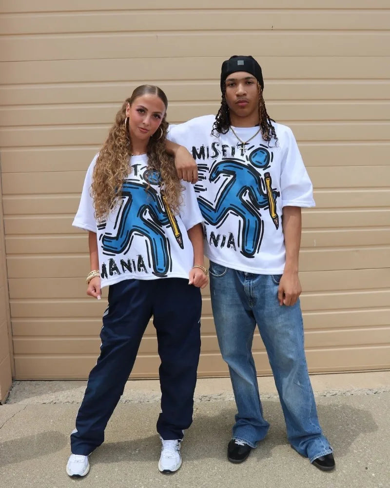 Trapwear Graphic tee – Y2K Street Goth Punk Trendy Brand Fashion Hip Hop Rock Tops