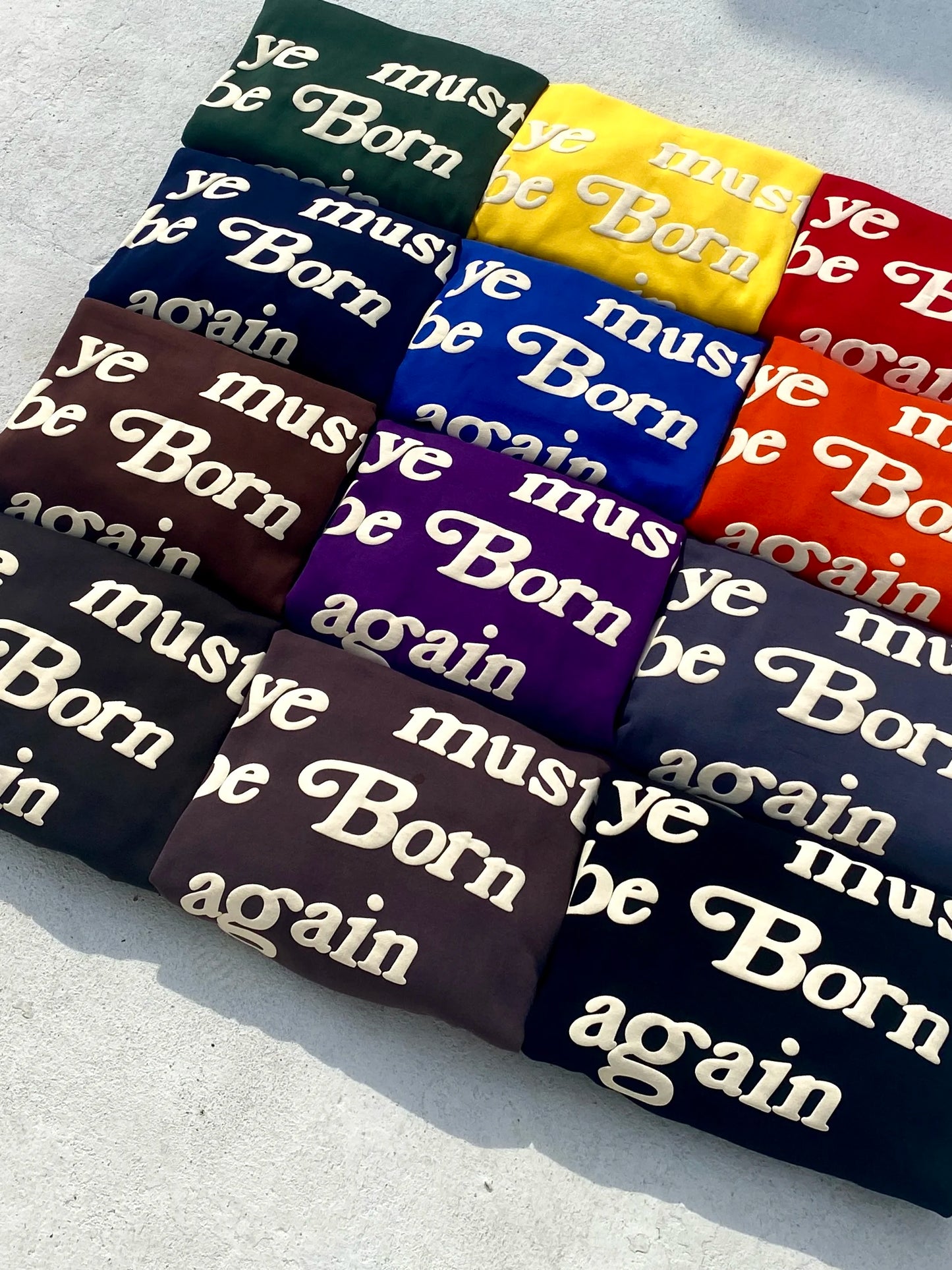 Y2K Graphic Tee – 24Ss 12 Colors Cpfm Kanye West Ye Must Be Born Again – Streetwear Fashion for Men & Women