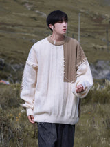 minimalist knit hoodie, photo-ready knit, unisex oversized techwear hoodie for men street style