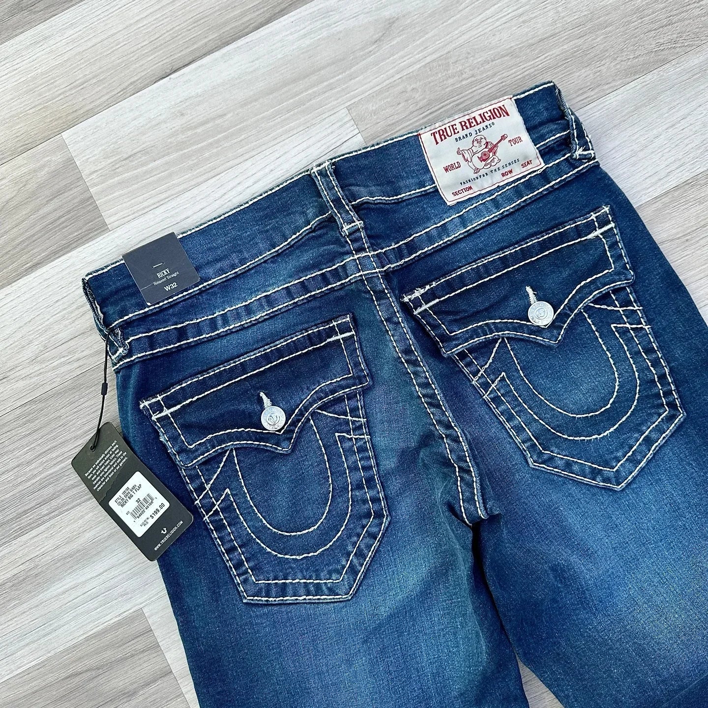 hip hop vintage red true faith embroidered jeans street gothic loose casual denim trousers couples baggy pants y2k clothes unique jeans style 4185