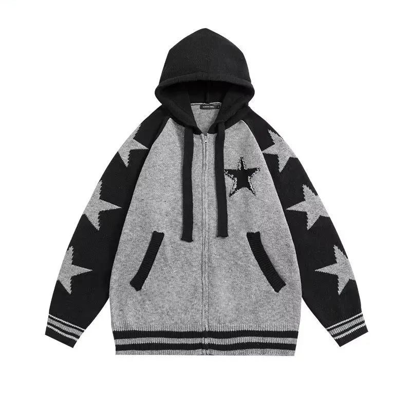 techwear flame hoodie, cold season layer, oversized streetwear hoodie for men, urban techwear fashion