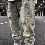 fashion paisy denim jeans mens destoryed holes zipper jeans pants hip hop streetwear new summer casual joggers loose jeans pants urban active pants