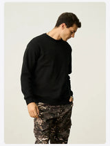 2024 New Autumn And Winter Blue Warm Fleece Fabric Sweatshirt Trendy M