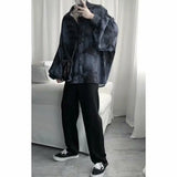 Tie dye loose shirt men long sleeved early autumn Korean version student ins men shirt dark abstinence inch shirt men shirts y2k