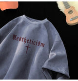 Gothic Broken heart – American Summer Trendy Men And Women Loose Personality Lette