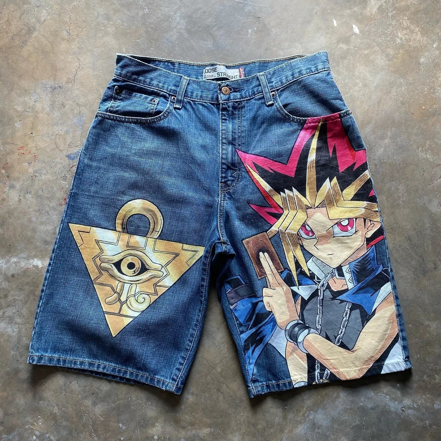 popular y2k baggy jeans vintage wide leg denim pants popular anime sweatpants harajuku streetwear couples trouser men clothing unique joggers style 3062