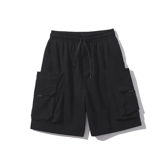 rainbowtouches 2022 men shorts vintage tidal trend casual shorts concise pants high street big pocket design loose men shorts unique shorts style 859