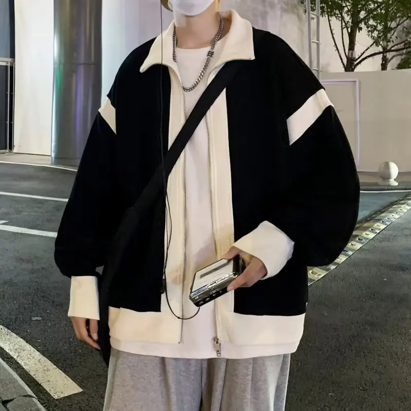 minimalist streetwear jacket, bold fashion piece, aesthetic