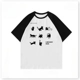 Gothic Melting smiley – Korean Style Hong Kong Style Creative Animal Print Pure Cott