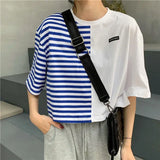 Trapwear Anime panel – Short Sleeved T Shirt Women 2024 New Summer Design White Spl