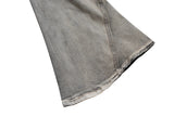 ro ribbons desert colore high elastic micro flared jeans mens straight baggy casual boot cut oversize solid loose denim trousers unique jeans style 878