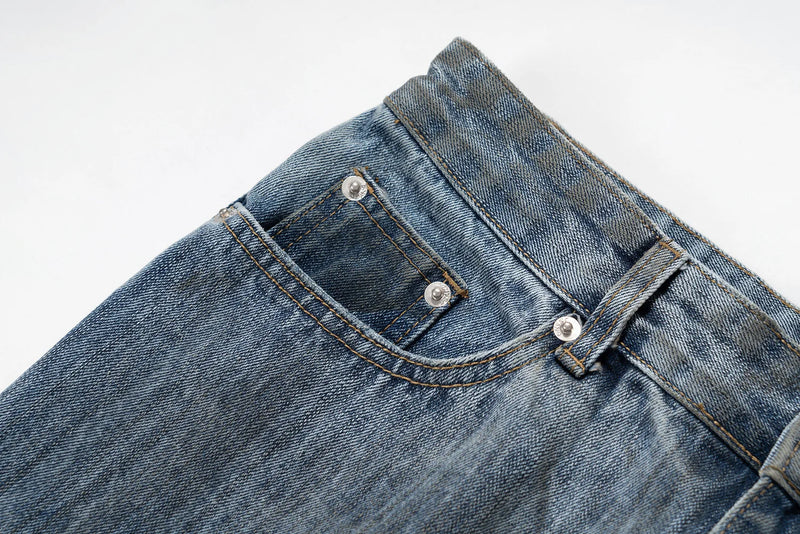 bamboo joint dirty dyed micro flared jeans for men streetwear washed pantalon homme boom cut denim trousers y2k baggy cargos unique cargo style 5863