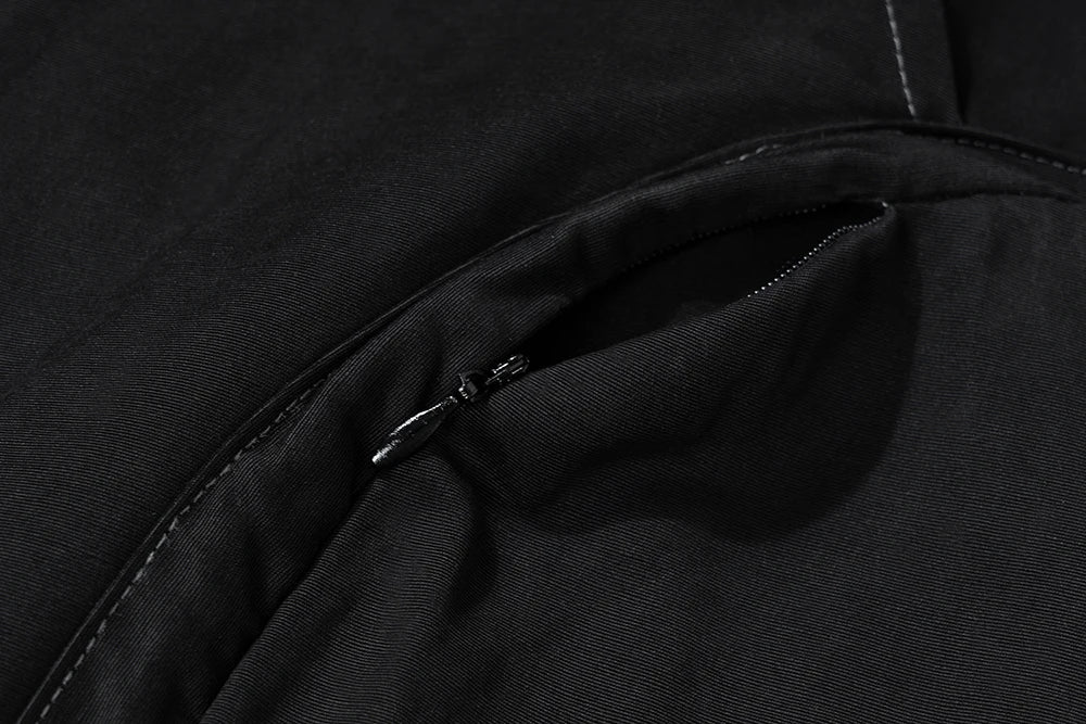 functional multi pockets overalls pantalones hombre baggy mens black cargo pants y2k streetwear loose baggy trousers oversized unique cargo style 894