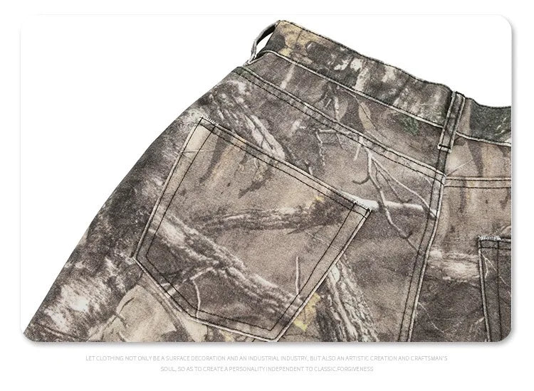 2024AW dry wood camo jeans