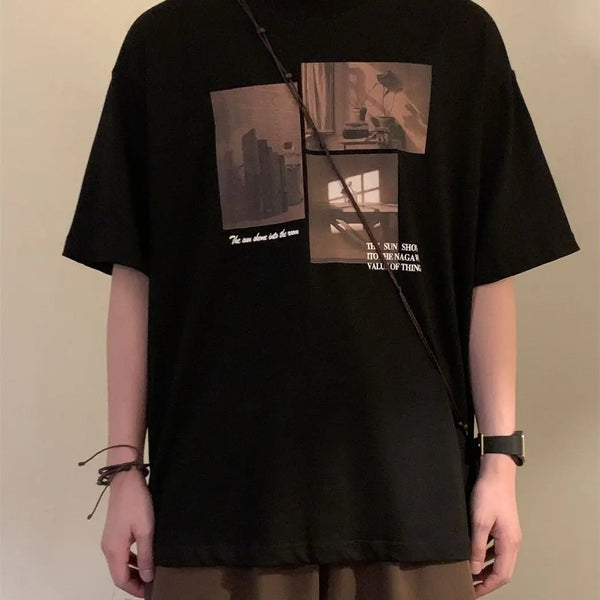 Trapwear Aesthetic piece – 2024 Summer New Style Loose American Retro Trendy Brand Heav