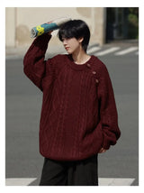 layered flame street knit, photo-ready knit, trendy urban fashion top for men, layered streetwear look