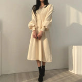 Winter Dress Long Elegant Splicing Stripes Y2k Knitted Dress Women Koean Fashion Long Sleeve Dresses Female Club Party Vestidos