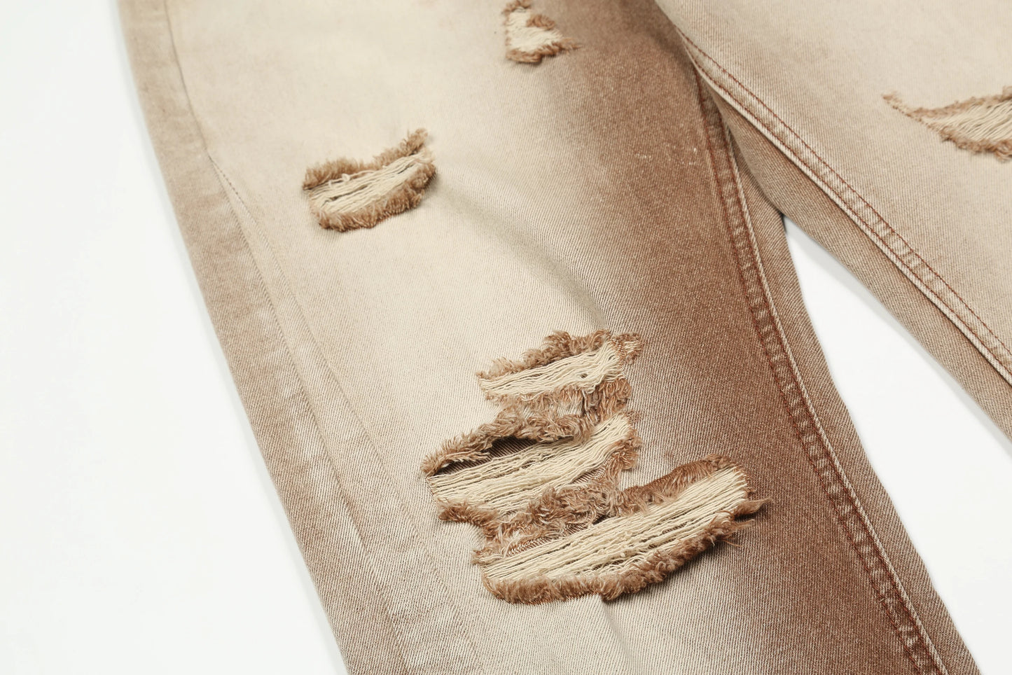 fashion denim jeans mens destoryed holes zipper straight jeans hip hop streetwear spring summer casual joggers jeans men pants unique joggers style 4163