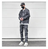 harajuku irregular scratched ripped holes denim jeans men zipper jeans hip hop streetwear new casual slim fit joggers jean pants unique joggers style 973