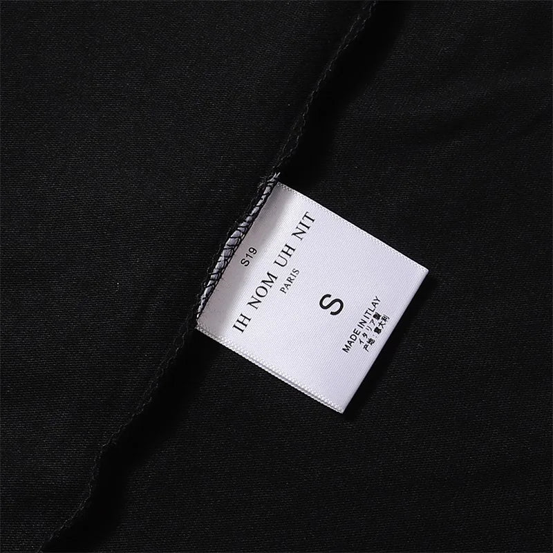 Glitchcore Fashion – High Quality Ih Nom Uh Nit T Shirt Masked Men Letter Printin – Urban Streetwear for Men & Women