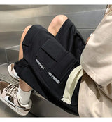 korean style niche casual shorts men summer workwear five point pants design trendy brand loose couple style retro sports pants unique shorts style 2173