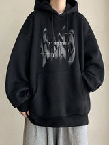Unisex Gothic Print Pullover – New Gothic Letter Printed Hoodies For Men Autumn Hip Hop Oversized Hooded Sweatshirt Y2K Streetwear Graphic Hoodie Tracksuit | Gothic Drop #26