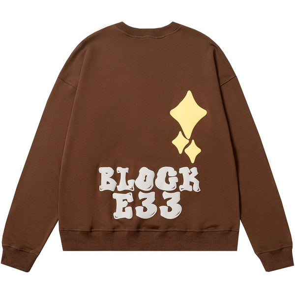 "Block Party" Unisex Men Women Streetwear Graphic Sweatshirt Daulet Apparel