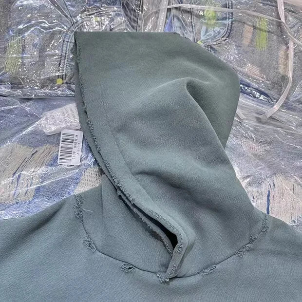 Urban Y2K hoodie with bold text and flame graphics
