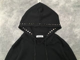 New Luxury Men Novelty Metal Rivets Hoodies Hoody Hooded Sweatshirts V